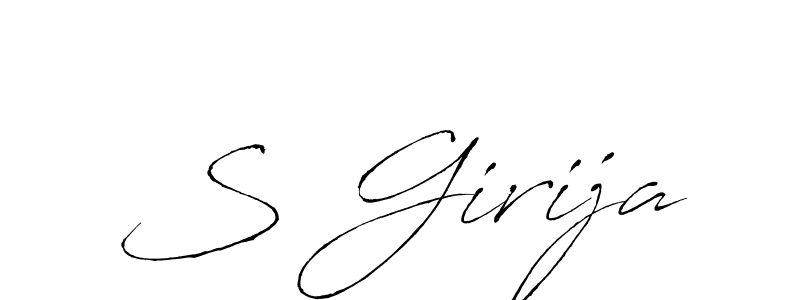 Also we have S Girija name is the best signature style. Create professional handwritten signature collection using Antro_Vectra autograph style. S Girija signature style 6 images and pictures png