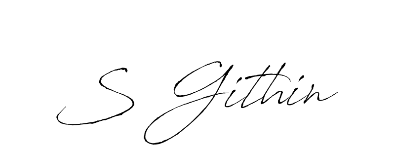 Also You can easily find your signature by using the search form. We will create S Githin name handwritten signature images for you free of cost using Antro_Vectra sign style. S Githin signature style 6 images and pictures png