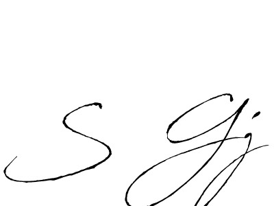 Also we have S Gj name is the best signature style. Create professional handwritten signature collection using Antro_Vectra autograph style. S Gj signature style 6 images and pictures png