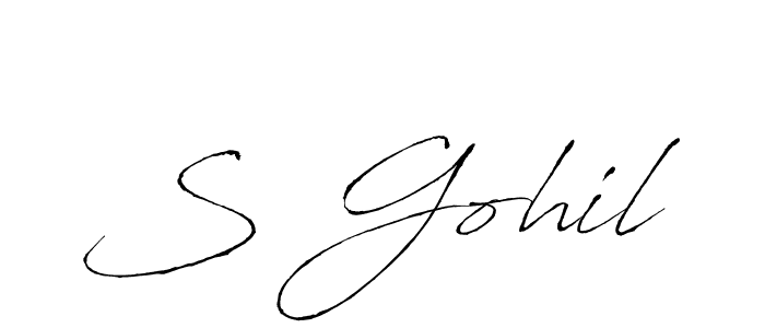 It looks lik you need a new signature style for name S Gohil. Design unique handwritten (Antro_Vectra) signature with our free signature maker in just a few clicks. S Gohil signature style 6 images and pictures png