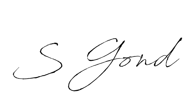 if you are searching for the best signature style for your name S Gond. so please give up your signature search. here we have designed multiple signature styles  using Antro_Vectra. S Gond signature style 6 images and pictures png