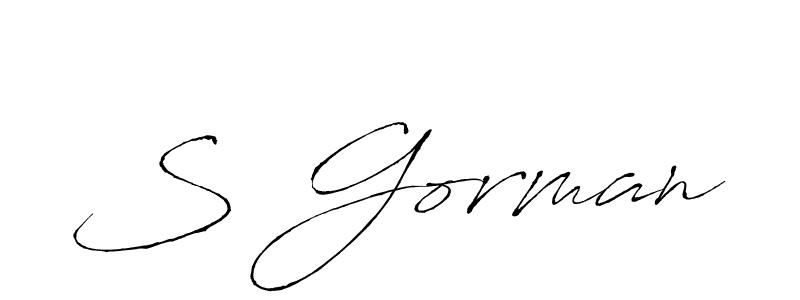 if you are searching for the best signature style for your name S Gorman. so please give up your signature search. here we have designed multiple signature styles  using Antro_Vectra. S Gorman signature style 6 images and pictures png