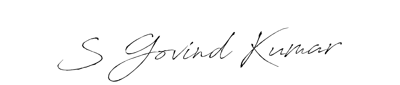 You should practise on your own different ways (Antro_Vectra) to write your name (S Govind Kumar) in signature. don't let someone else do it for you. S Govind Kumar signature style 6 images and pictures png