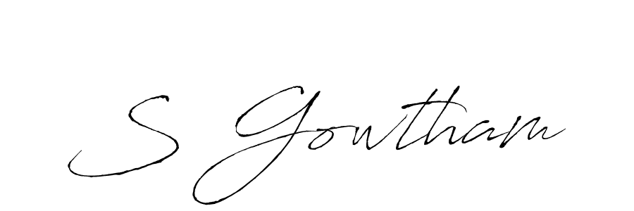 Make a beautiful signature design for name S Gowtham. Use this online signature maker to create a handwritten signature for free. S Gowtham signature style 6 images and pictures png