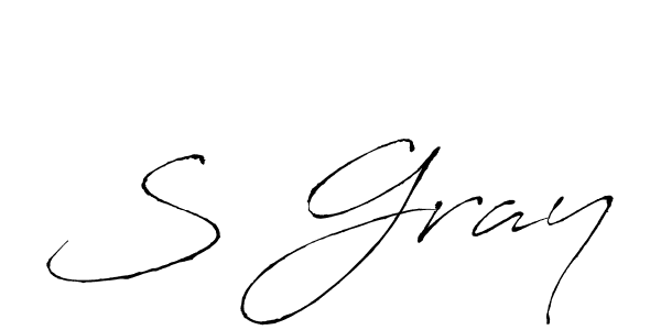 S Gray stylish signature style. Best Handwritten Sign (Antro_Vectra) for my name. Handwritten Signature Collection Ideas for my name S Gray. S Gray signature style 6 images and pictures png