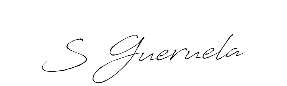 Best and Professional Signature Style for S Gueruela. Antro_Vectra Best Signature Style Collection. S Gueruela signature style 6 images and pictures png