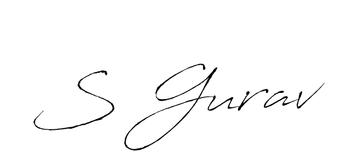 S Gurav stylish signature style. Best Handwritten Sign (Antro_Vectra) for my name. Handwritten Signature Collection Ideas for my name S Gurav. S Gurav signature style 6 images and pictures png