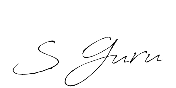 How to Draw S Guru signature style? Antro_Vectra is a latest design signature styles for name S Guru. S Guru signature style 6 images and pictures png