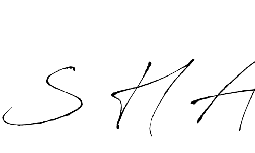 You should practise on your own different ways (Antro_Vectra) to write your name (S H A) in signature. don't let someone else do it for you. S H A signature style 6 images and pictures png