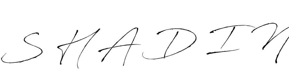 How to Draw S H A D I N signature style? Antro_Vectra is a latest design signature styles for name S H A D I N. S H A D I N signature style 6 images and pictures png