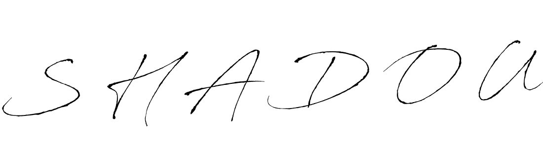 Make a beautiful signature design for name S H A D O W. With this signature (Antro_Vectra) style, you can create a handwritten signature for free. S H A D O W signature style 6 images and pictures png