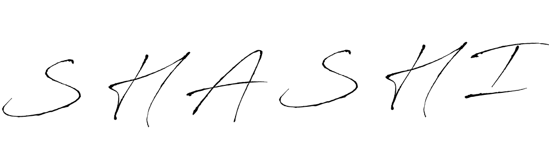 The best way (Antro_Vectra) to make a short signature is to pick only two or three words in your name. The name S H A S H I include a total of six letters. For converting this name. S H A S H I signature style 6 images and pictures png