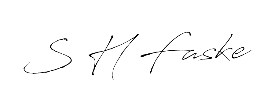 Similarly Antro_Vectra is the best handwritten signature design. Signature creator online .You can use it as an online autograph creator for name S H Faske. S H Faske signature style 6 images and pictures png