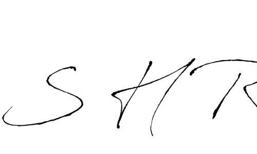 How to make S H R name signature. Use Antro_Vectra style for creating short signs online. This is the latest handwritten sign. S H R signature style 6 images and pictures png