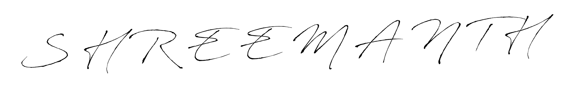 if you are searching for the best signature style for your name S H R E E M A N T H. so please give up your signature search. here we have designed multiple signature styles  using Antro_Vectra. S H R E E M A N T H signature style 6 images and pictures png