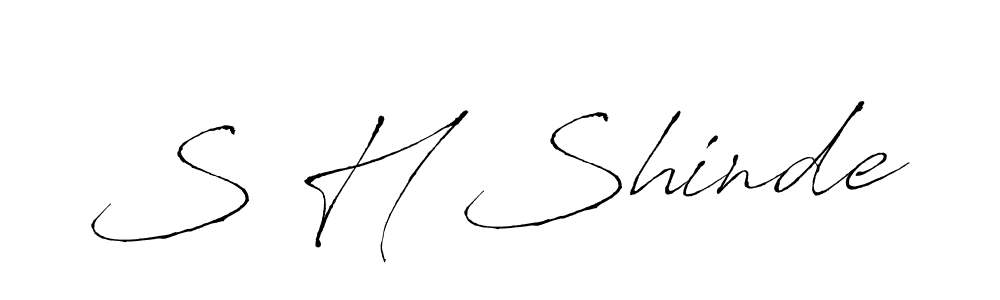 Make a beautiful signature design for name S H Shinde. Use this online signature maker to create a handwritten signature for free. S H Shinde signature style 6 images and pictures png