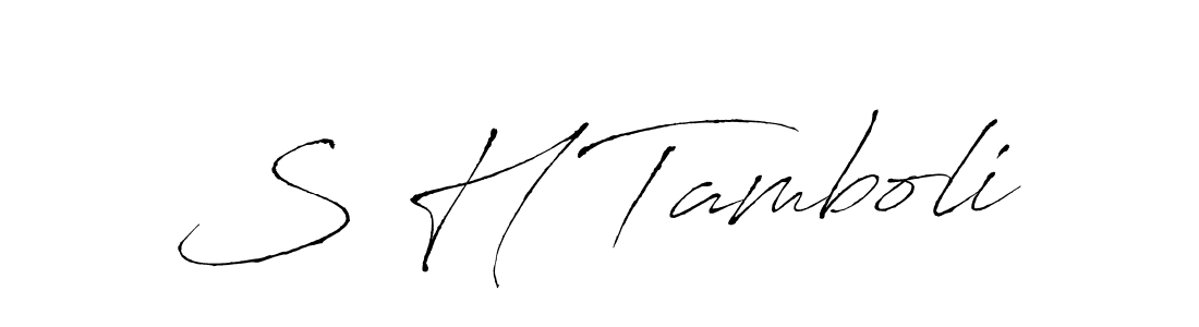 It looks lik you need a new signature style for name S H Tamboli. Design unique handwritten (Antro_Vectra) signature with our free signature maker in just a few clicks. S H Tamboli signature style 6 images and pictures png