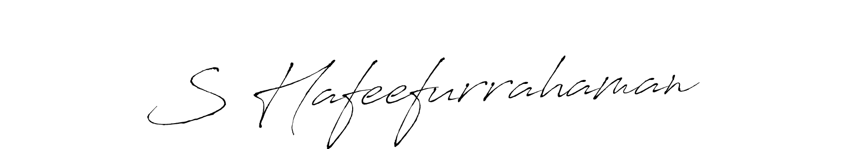 Make a short S Hafeefurrahaman signature style. Manage your documents anywhere anytime using Antro_Vectra. Create and add eSignatures, submit forms, share and send files easily. S Hafeefurrahaman signature style 6 images and pictures png