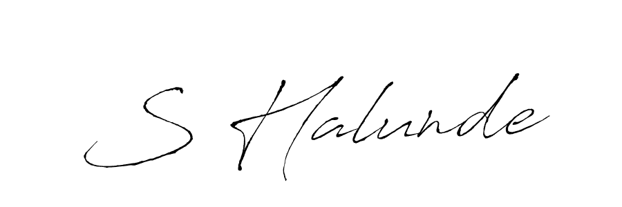 Make a beautiful signature design for name S Halunde. Use this online signature maker to create a handwritten signature for free. S Halunde signature style 6 images and pictures png