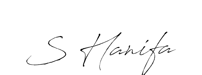 Also we have S Hanifa name is the best signature style. Create professional handwritten signature collection using Antro_Vectra autograph style. S Hanifa signature style 6 images and pictures png