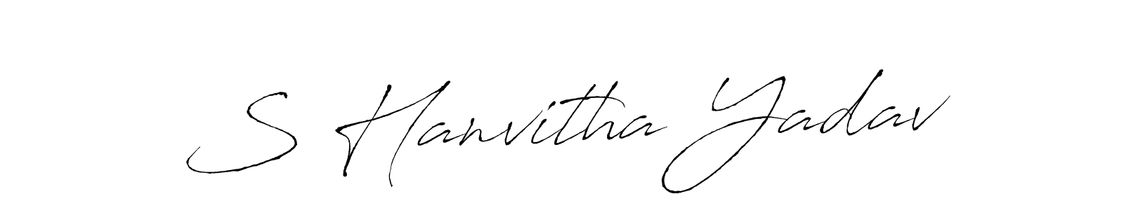 Make a beautiful signature design for name S Hanvitha Yadav. Use this online signature maker to create a handwritten signature for free. S Hanvitha Yadav signature style 6 images and pictures png