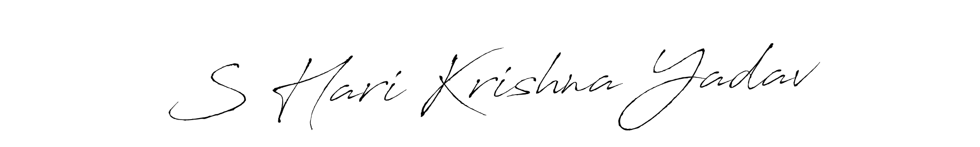 Also You can easily find your signature by using the search form. We will create S Hari Krishna Yadav name handwritten signature images for you free of cost using Antro_Vectra sign style. S Hari Krishna Yadav signature style 6 images and pictures png
