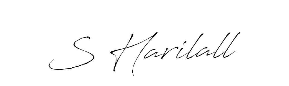 Also we have S Harilall name is the best signature style. Create professional handwritten signature collection using Antro_Vectra autograph style. S Harilall signature style 6 images and pictures png