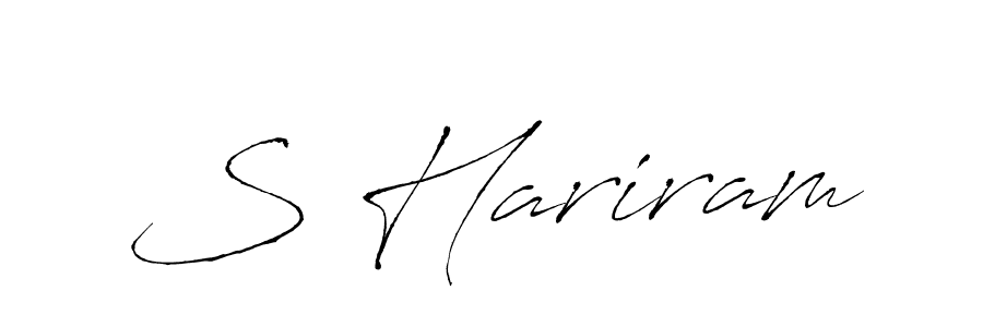 This is the best signature style for the S Hariram name. Also you like these signature font (Antro_Vectra). Mix name signature. S Hariram signature style 6 images and pictures png