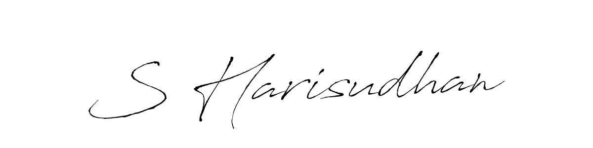 You should practise on your own different ways (Antro_Vectra) to write your name (S Harisudhan) in signature. don't let someone else do it for you. S Harisudhan signature style 6 images and pictures png