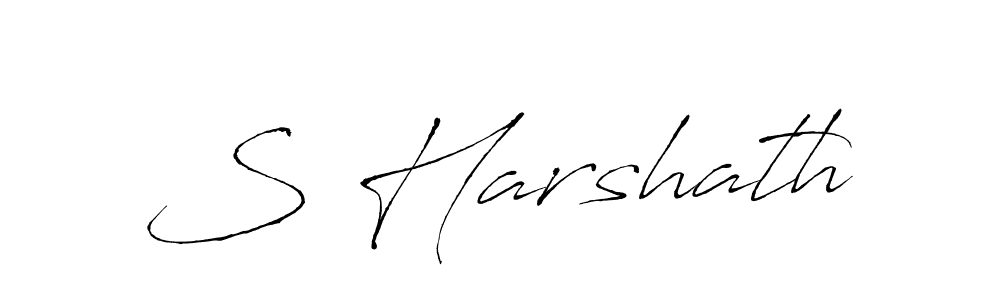 Also we have S Harshath name is the best signature style. Create professional handwritten signature collection using Antro_Vectra autograph style. S Harshath signature style 6 images and pictures png