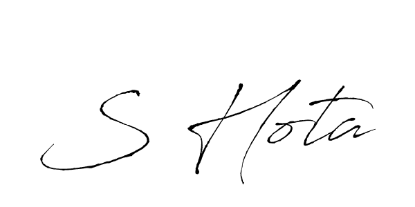 How to make S Hota signature? Antro_Vectra is a professional autograph style. Create handwritten signature for S Hota name. S Hota signature style 6 images and pictures png