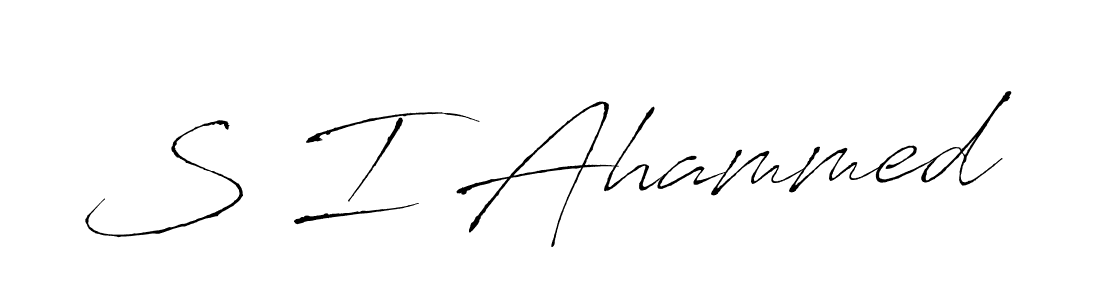 Antro_Vectra is a professional signature style that is perfect for those who want to add a touch of class to their signature. It is also a great choice for those who want to make their signature more unique. Get S I Ahammed name to fancy signature for free. S I Ahammed signature style 6 images and pictures png