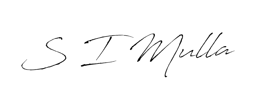 Antro_Vectra is a professional signature style that is perfect for those who want to add a touch of class to their signature. It is also a great choice for those who want to make their signature more unique. Get S I Mulla name to fancy signature for free. S I Mulla signature style 6 images and pictures png