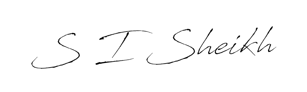 You should practise on your own different ways (Antro_Vectra) to write your name (S I Sheikh) in signature. don't let someone else do it for you. S I Sheikh signature style 6 images and pictures png