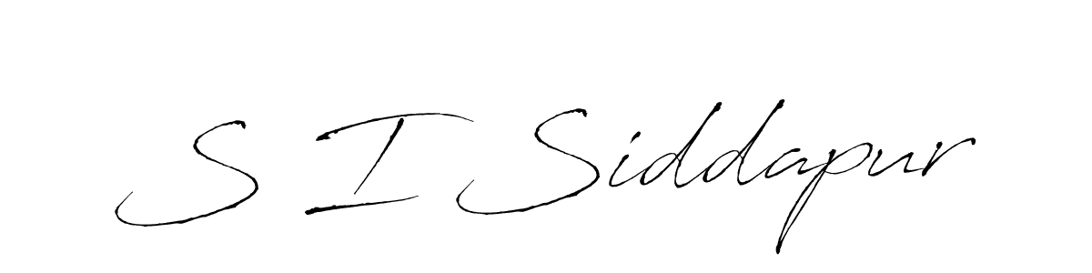 Also You can easily find your signature by using the search form. We will create S I Siddapur name handwritten signature images for you free of cost using Antro_Vectra sign style. S I Siddapur signature style 6 images and pictures png