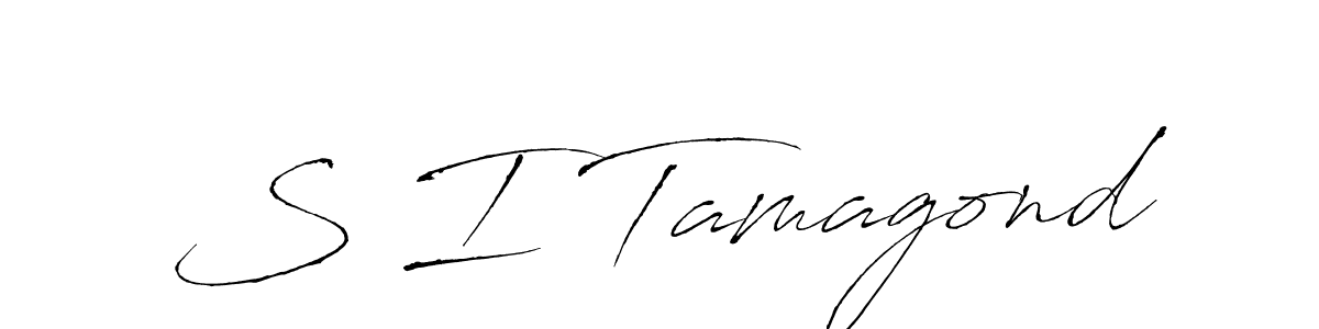 Design your own signature with our free online signature maker. With this signature software, you can create a handwritten (Antro_Vectra) signature for name S I Tamagond. S I Tamagond signature style 6 images and pictures png