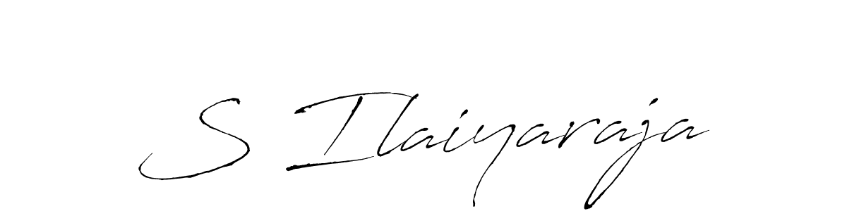 Create a beautiful signature design for name S Ilaiyaraja. With this signature (Antro_Vectra) fonts, you can make a handwritten signature for free. S Ilaiyaraja signature style 6 images and pictures png