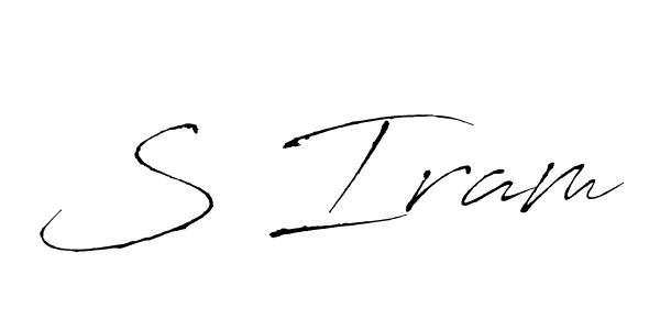 You should practise on your own different ways (Antro_Vectra) to write your name (S Iram) in signature. don't let someone else do it for you. S Iram signature style 6 images and pictures png