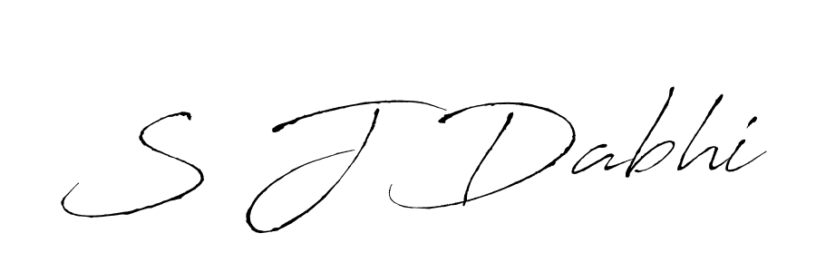 You should practise on your own different ways (Antro_Vectra) to write your name (S J Dabhi) in signature. don't let someone else do it for you. S J Dabhi signature style 6 images and pictures png