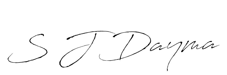 You should practise on your own different ways (Antro_Vectra) to write your name (S J Dayma) in signature. don't let someone else do it for you. S J Dayma signature style 6 images and pictures png