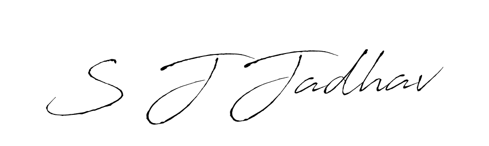 Also You can easily find your signature by using the search form. We will create S J Jadhav name handwritten signature images for you free of cost using Antro_Vectra sign style. S J Jadhav signature style 6 images and pictures png