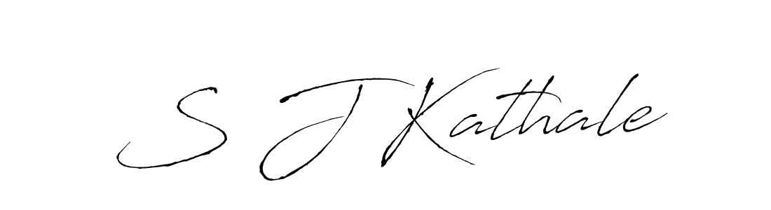 How to make S J Kathale signature? Antro_Vectra is a professional autograph style. Create handwritten signature for S J Kathale name. S J Kathale signature style 6 images and pictures png
