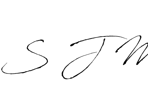 Also we have S J M name is the best signature style. Create professional handwritten signature collection using Antro_Vectra autograph style. S J M signature style 6 images and pictures png