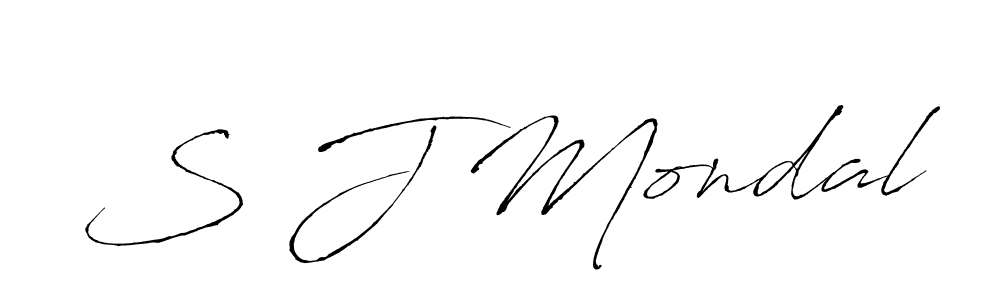 The best way (Antro_Vectra) to make a short signature is to pick only two or three words in your name. The name S J Mondal include a total of six letters. For converting this name. S J Mondal signature style 6 images and pictures png