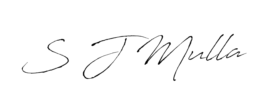 if you are searching for the best signature style for your name S J Mulla. so please give up your signature search. here we have designed multiple signature styles  using Antro_Vectra. S J Mulla signature style 6 images and pictures png