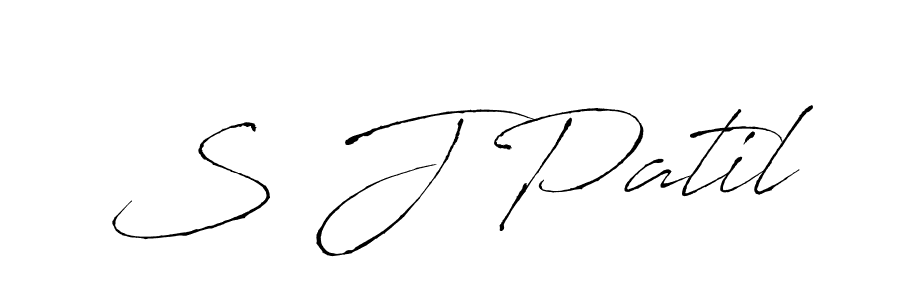How to make S J Patil signature? Antro_Vectra is a professional autograph style. Create handwritten signature for S J Patil name. S J Patil signature style 6 images and pictures png