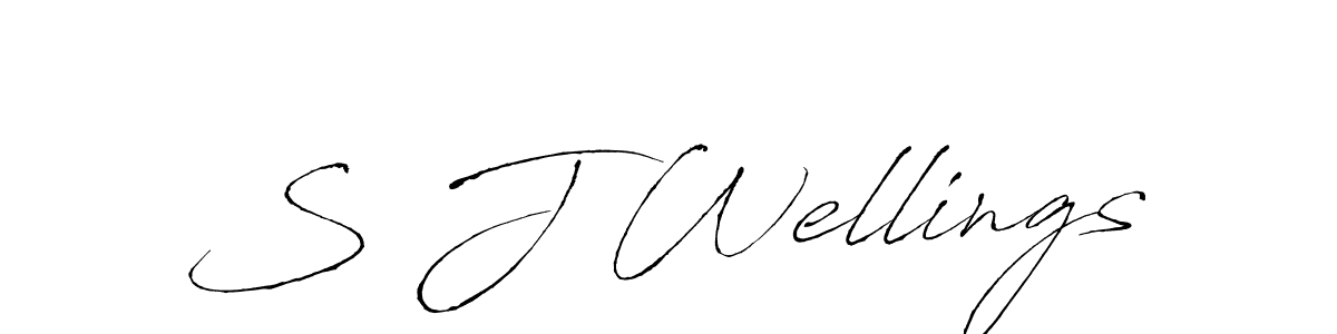 Use a signature maker to create a handwritten signature online. With this signature software, you can design (Antro_Vectra) your own signature for name S J Wellings. S J Wellings signature style 6 images and pictures png