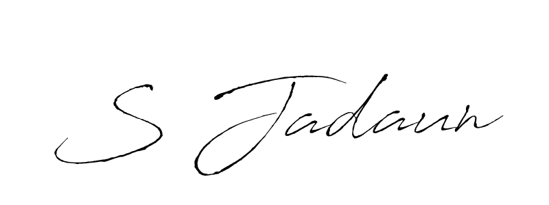 Also we have S Jadaun name is the best signature style. Create professional handwritten signature collection using Antro_Vectra autograph style. S Jadaun signature style 6 images and pictures png