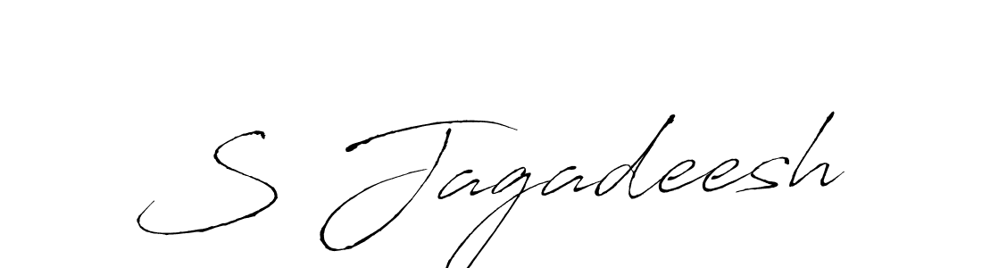 How to make S Jagadeesh signature? Antro_Vectra is a professional autograph style. Create handwritten signature for S Jagadeesh name. S Jagadeesh signature style 6 images and pictures png