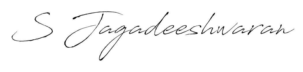 S Jagadeeshwaran stylish signature style. Best Handwritten Sign (Antro_Vectra) for my name. Handwritten Signature Collection Ideas for my name S Jagadeeshwaran. S Jagadeeshwaran signature style 6 images and pictures png